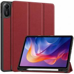 Чохол-книжка для планшета BeCover Flexible TPU Mate з кріпленням для стилусу для Xiaomi Redmi Pad 2 11.0 Red Wine (715601)