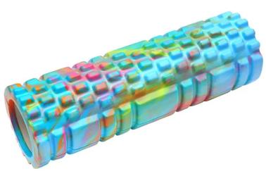 Рулон валик для йоги ролик масажний MS 2126 (Блакитний)