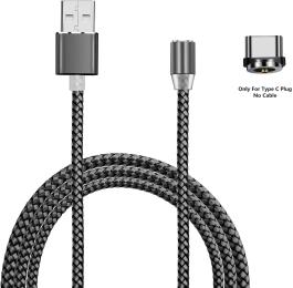 Дата-кабель XoKo Magneto SC-355a 1.2m USB(тато) - USB Type C(тато) Gray