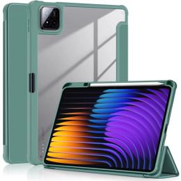 Чохол-книжка для планшета BeCover Soft Edge TPU з кріпленням для стилусу для Xiaomi Pad 8/8 Pro 11.2 Dark Green (715548)