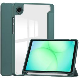Чохол-книжка для планшета BeCover Soft Edge TPU з кріпленням для стилусу для Samsung Galaxy Tab A11 SM-X133/X135 Dark Green (715559)