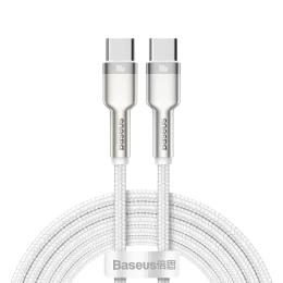 Дата-кабель Baseus Cafule CATJK-D02 2m USB Type C (тато) - USB Type C (тато) White 100W