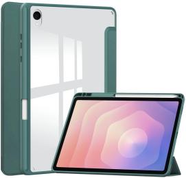 Чохол-книжка для планшета BeCover Soft Edge TPU з кріпленням для стилусу для Samsung Galaxy Tab S11 SM-X730/X736 11.0 Dark Green (715577)