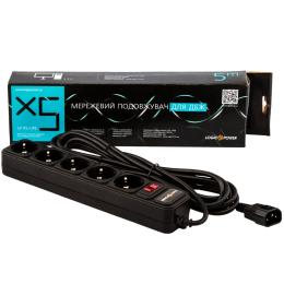 Мережевий фільтр LogicPower LP-X5-UPS-3M 3 м, 5 розеток