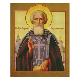 Алмазна мозаїка STRATEG 40х50 см FA40052 Ікона Преподобний Сергій Радонежський