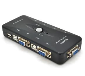 Світч VEGGIEG KVM 4-портовий K401, перемикач USB, VGA сигналу