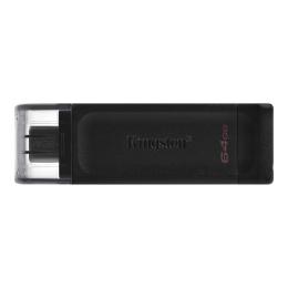 Флеш память Kingston DT 70 64GB Type-C USB3.2 Black
