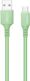 Дата-кабель ColorWay CW-CBUM042-GR 1m USB (тато) - microUSB (тато) Green