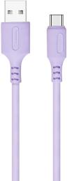 Дата-кабель ColorWay CW-CBUC044-PU 1m USB (тато) - USB Type C (тато) Purple