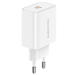Адаптер живлення для телефона Borofone Easy Speed PD20W White (00000051651_1)