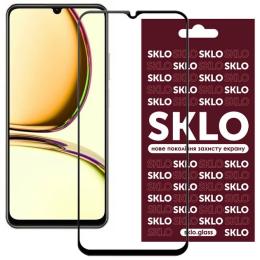 Захисне скло SKLO 3D для Realme C53/C51/Note 50/C61 4G/C63 4G Black