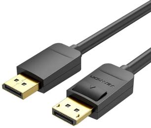 Відео-кабель Vention HACBF DisplayPort(тато)DisplayPort(тато), 1m Black