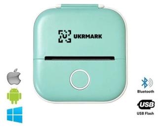 Принтер чеків UKRMARK P02GN Bluetooth Green (900943)