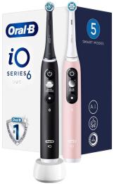 Електрична зубна щітка Oral-B iO Series 6 Duo (iOM6d.3JE6) Pink Sand Black Lava (4210201448853)