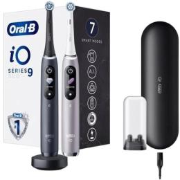 Електрична зубна щітка Oral-B iO Series 9 Duo (iOM9D.3JE2.2AD) Black Onyx Rose Quartz (4210201449058)