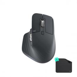 Комплект миша та килимок Logitech MX Master 3S Performance for Business Wireless/Bluetooth + Mouse Pad Studio Series Graphite (MX910-006582)