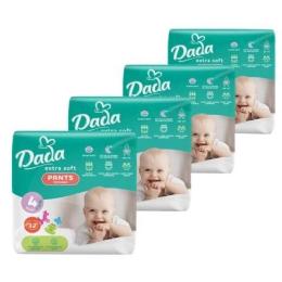 Підгузки Dada Extra Soft 4 Maxi (9-15 кг) 128 шт (4 упаковки по 32 шт) (4820174989606)