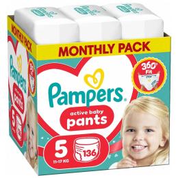 Підгузки Pampers Active Baby Pants Розмір 5 (11-17 кг) 136 шт (8006530305679)