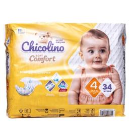 Підгузки Chicolino Soft comfort Розмір 4 (7-14кг) 34 шт (4820204703547)