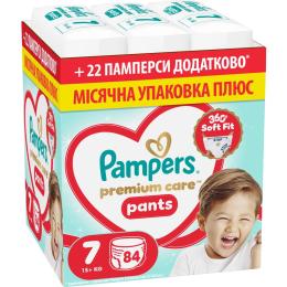 Підгузки Pampers Premium Care Pants Розмір 7 (15+ кг) 84 шт (8006530315784)