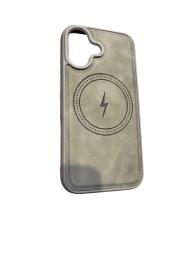 Чохол-накладка Infinity Magnetic Leather Side Case для iPhone 16 Gray