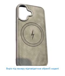 Чохол-накладка Infinity Magnetic Leather Side Case для iPhone 16 Pro Gray