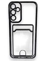 Чохол-накладка Infinity Silicon для Samsung Galaxy A35 4G/5G Black з кишенею + захист камери