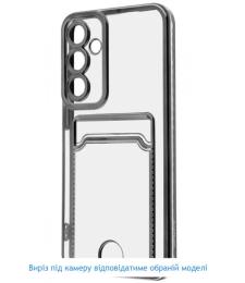 Чохол-накладка Infinity Silicon для iPhone 16 Pro Silver з кишенею + захист камери