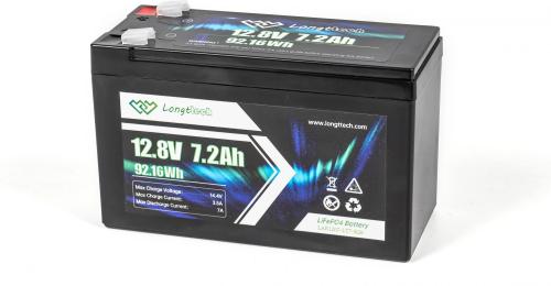 Акумулятор для ДБЖ Longttech 12.8V  -  7.2Ah Black (LAR1207-LT7-R26)