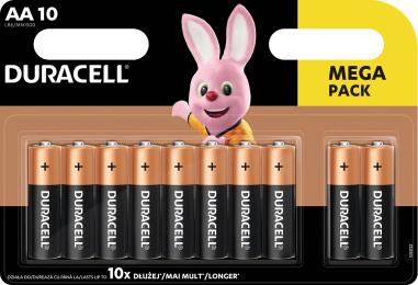Батарейка Duracell Basic LR6 АА, 10 шт, 1,5 В, лужні
