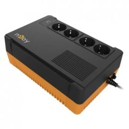 Джерело безперебійного живлення NJOY Soter 600 PWUP-LI060SR-AZ01B Lin.int., 4 x Schuko, USB, пластик