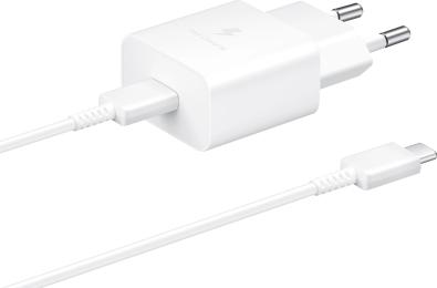 Мережевий зарядний пристрій для телефона Samsung EP-T1510XWEGRU White (15W Power Adapter Type-C Cable )