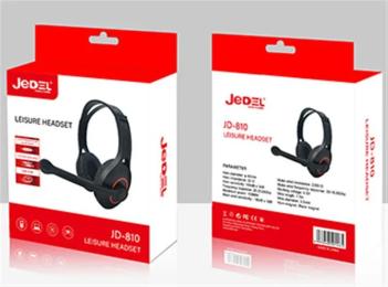 Накладні навушники Jedel JD-810 Black Red