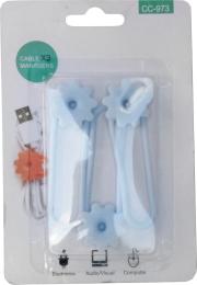 Органайзер для кабелю Extradigital Cable Clips CC-973 3 шт. Blue (KBC1805)