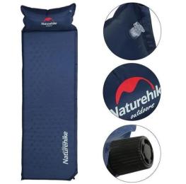 Килимок надувний Naturehike NH15Q002-D Blue самонадувний