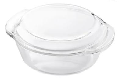 Форма для запікання Ardesto BLACK MARS AR2407BG з кришкою, кругла, 2 л