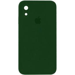 Чохол-накладка EpiK Silicone Case Square Full Camera Protective (AA) для iPhone XR Army Green
