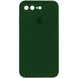Чохол-накладка EpiK Silicone Case Square Full Camera Protective (AA) для iPhone 7 Plus/8 Plus Dark Green