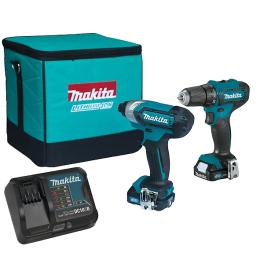 Шурупокрут MAKITA CLX224SA (10, 8) Акумуляторний шурупокрут DF333D + Акумуляторний гайкокрут