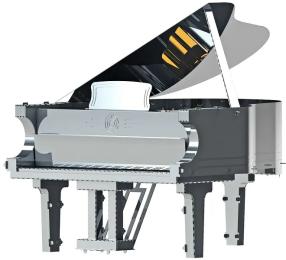 Колекційна модель Metal Time Grande Pianola MT011 Silver