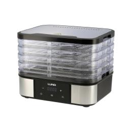 Сушарка для овочів та фруктів LUND 68281 Black Silver 380Вт