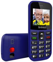 Кнопковий телефон Sigma mobile Comfort 50 Easy Blue (4827798585238) (Уцінений)