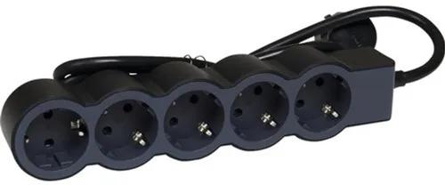 Мережевий фільтр Legrand Стандарт 694556 Black 1,5 м, 16 А, 5х2K+C розеток