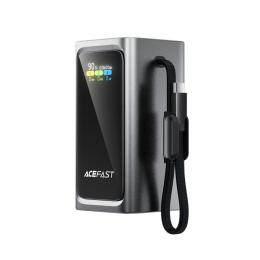 Зовнішній портативний акумулятор Acefast M33 20000 mAh Metal Gray 100W