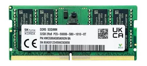 Оперативна память SK hynix 32GB SO-DIMM DDR5 5600 MHz (HMCG88AGBSA092N)