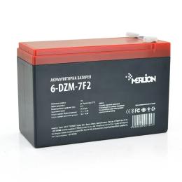 Акумулятор для ДБЖ Merlion 12V 7Ah F2 (6-DZM-7) 150 x 65 x 95 (100) 2,24 кг Q5 тяговий