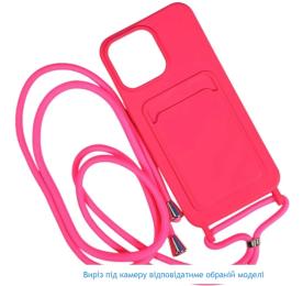 Чохол-накладка Infinity Colorful Pocket Strap with strap для Samsung A15 Pink