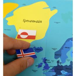 Гра з багаторазовими наклейками Прапори Умняшка KP-011