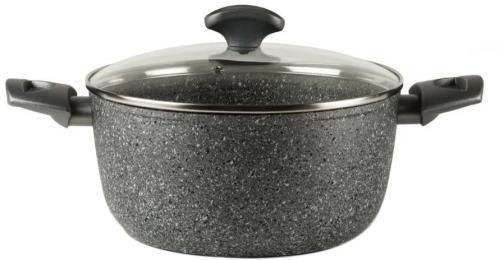 Каструля TVS Mineralia Induction BS480242910001C з кришкою, 24 см, 4.5 л