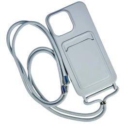 Чохол-накладка Infinity Colorful Pocket Strap with strap для iPhone 16 Gray